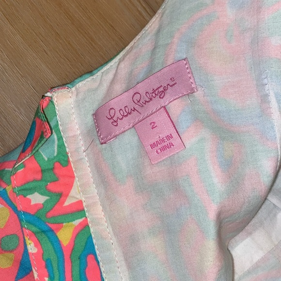 Lilly Pulitzer make a splash paisley bow print size 2 - Picture 5 of 5